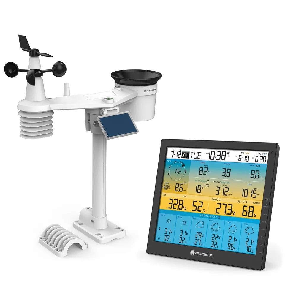 bresser-4cast-pro-sf-station-m-t-o-wlan-solaire-capteur-7-en-1-pr-visions-6-jour image 1