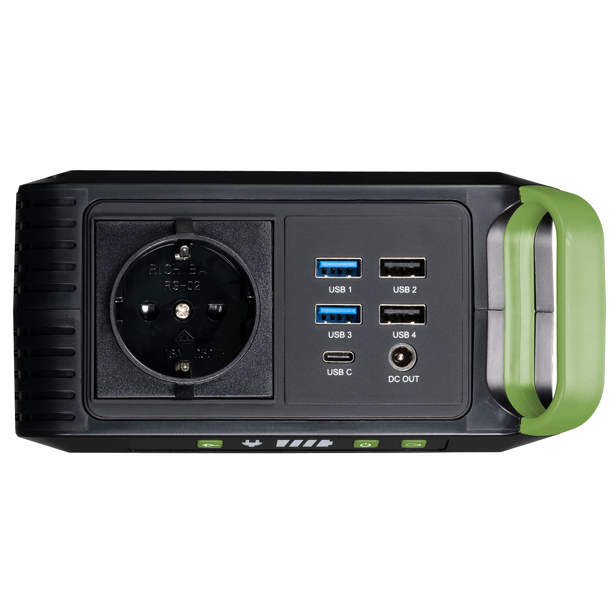 bresser-station-d-alimentation-mobile-88-8-wh-6-ah-14-8-v-usb-ac-dc-lampe-led image 4