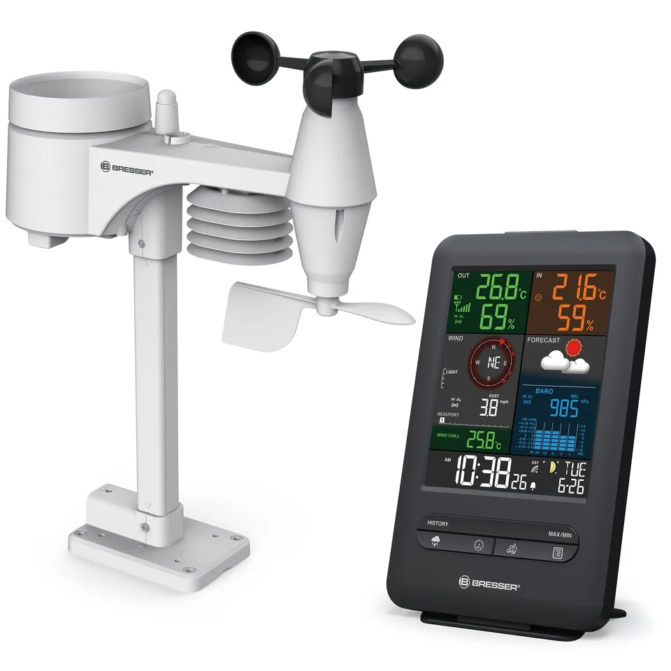 bresser-beaufort-station-m-t-o-5-en-1-avec-capteur-ext-rieur-vent-et-pr-cipitati image 1
