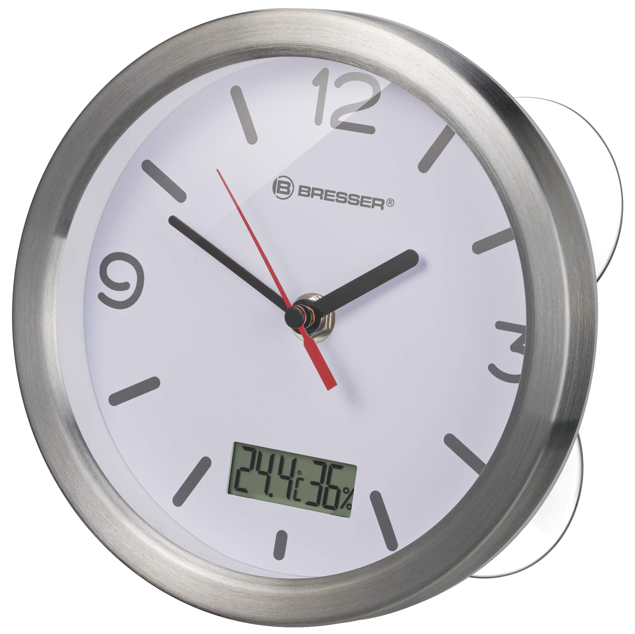 bresser-horloge-salle-de-bain-radio-pilot-e-17-cm-blanc image 1