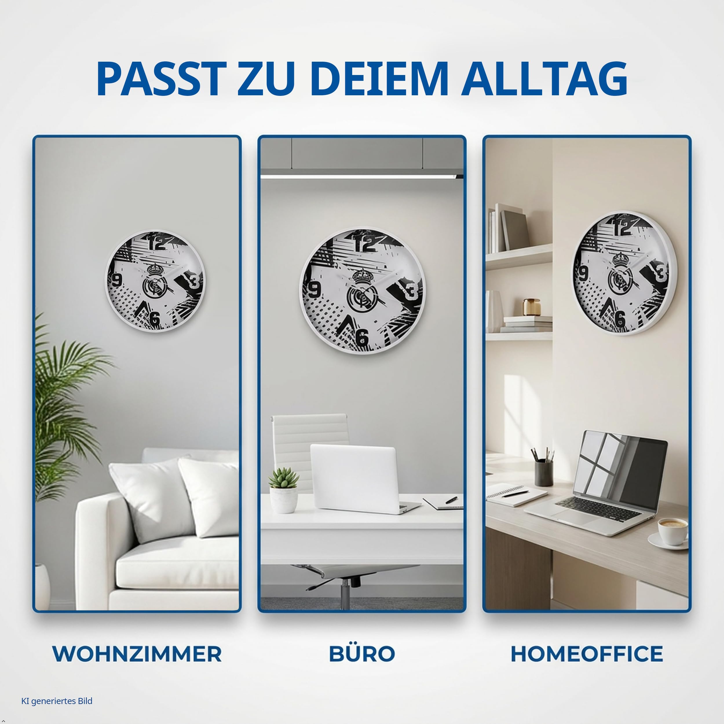 bresser-horloge-murale-real-madrid-25-cm-funky-design-urbain image 4