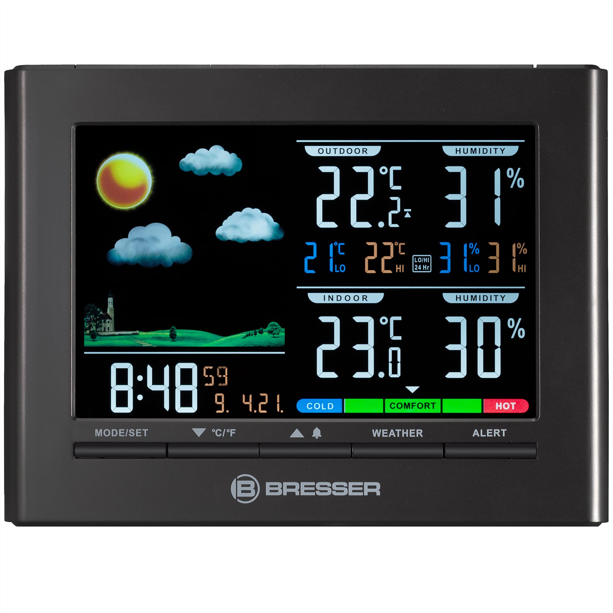 bresser-neomeo-7007330-station-m-t-o-sans-fil-avec-qualit-de-l-air image 2