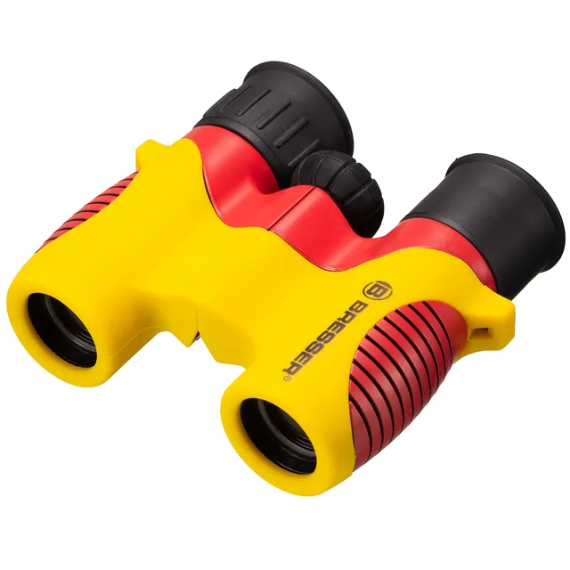 bresser-junior-jumelles-enfant-6x21-noir-rouge-dor-caoutchout-e image 1