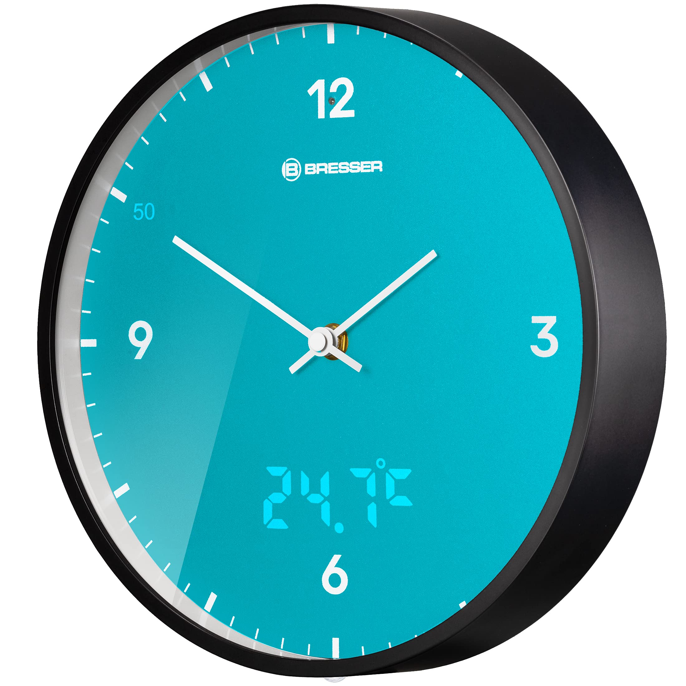bresser-mytime-ledsec-horloge-murale-radio-pilot-e-24-cm-bleu-ciel image 1