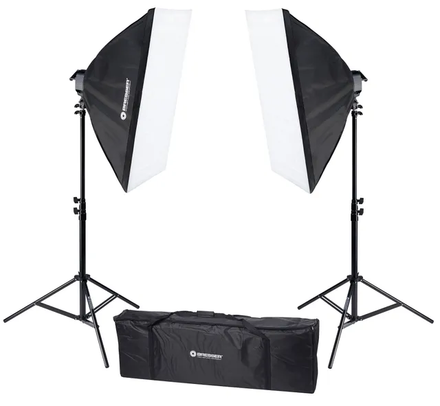 bresser-kit-lumi-re-du-jour-2250-w-avec-2-bo-tes-60x90-cm-et-tr-pieds image 1
