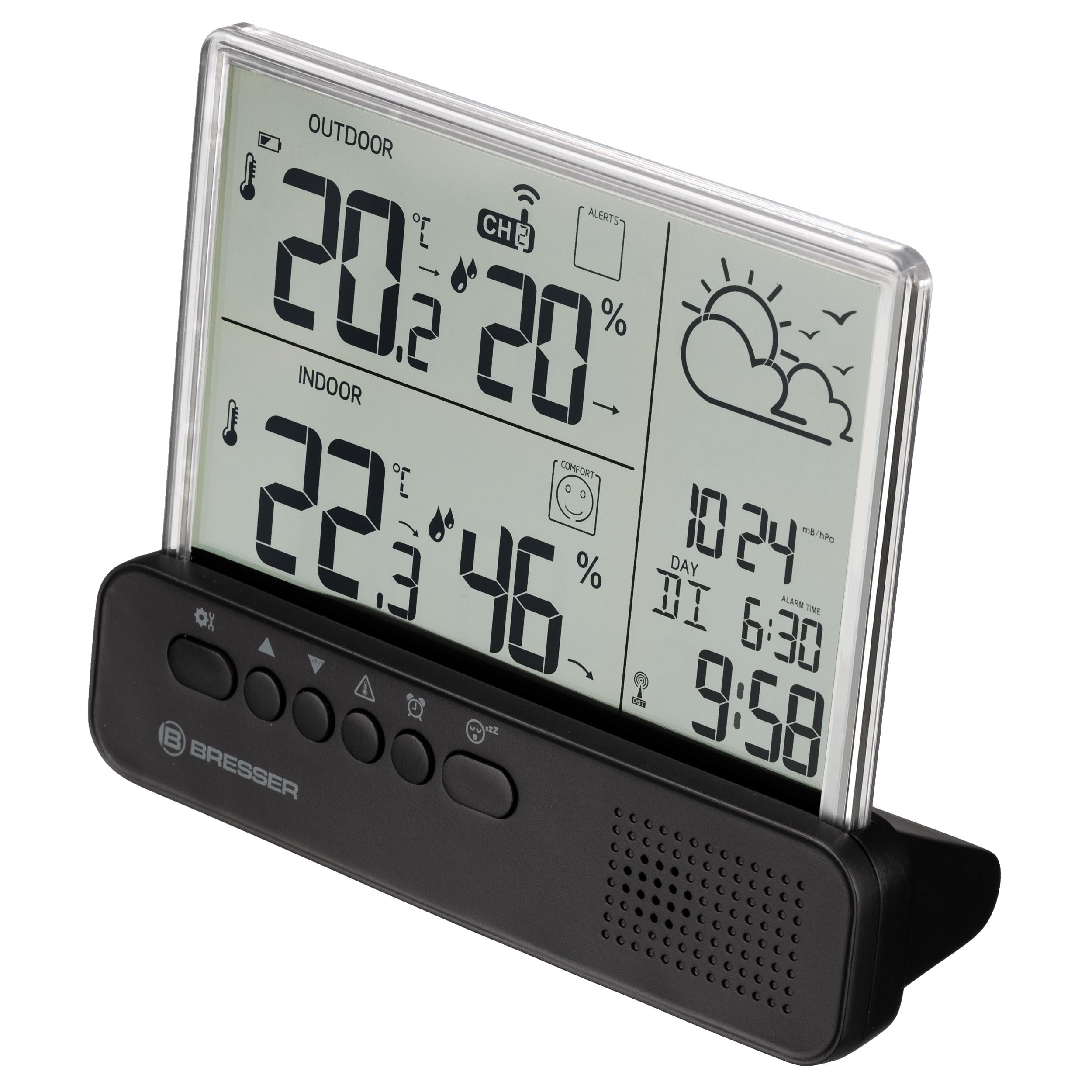 bresser-translucidus-nv-station-m-t-o-radio-avec-capteur-ext-rieur-cran-transpar image 3