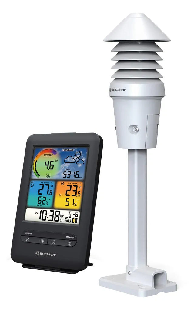 bresser-4cast-station-m-t-o-wifi-couleur-avec-capteur-4-en-1-uv image 1