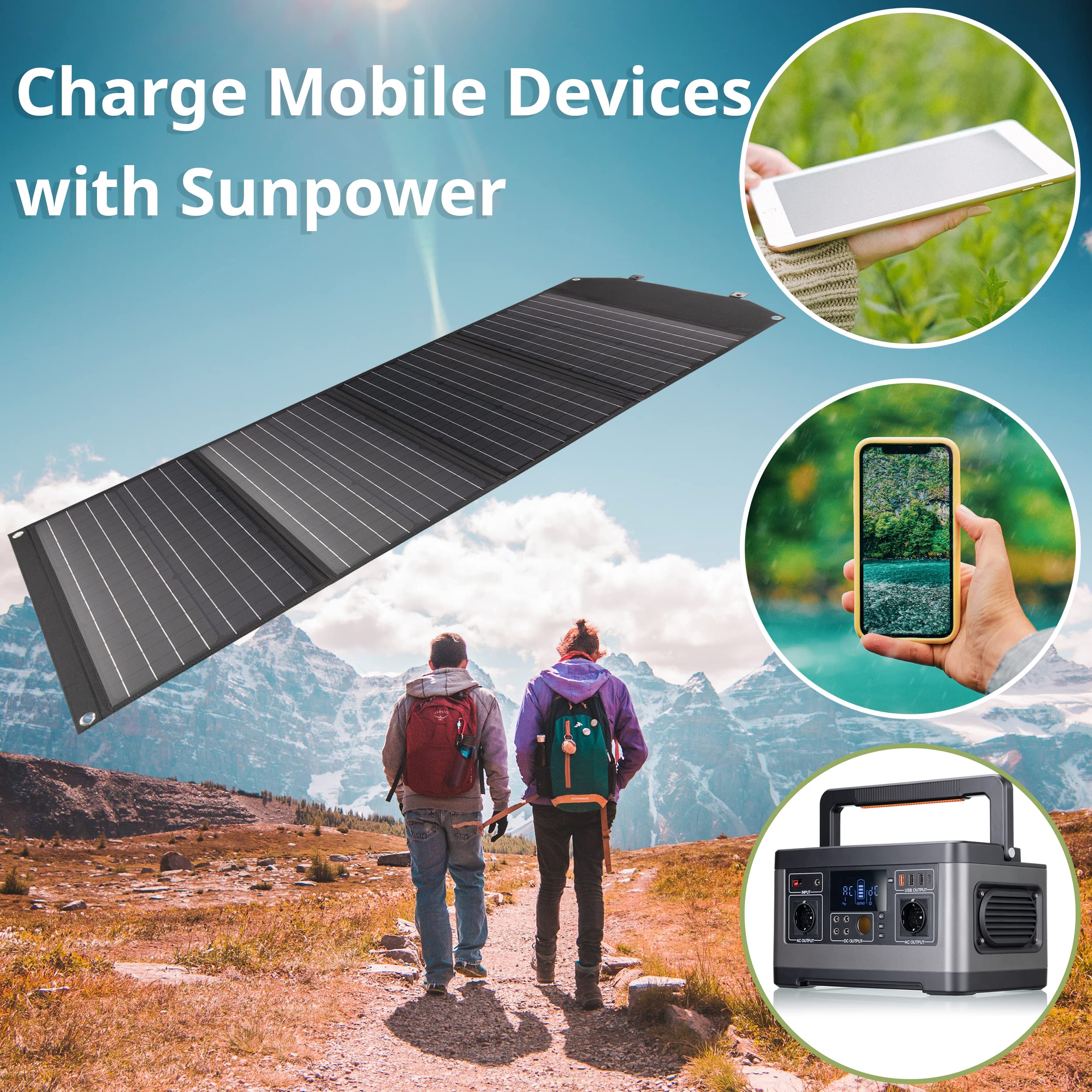bresser-solarix-chargeur-solaire-120-w-1x-dc-3x-usb-a-qc3-0-charge-rapide image 3