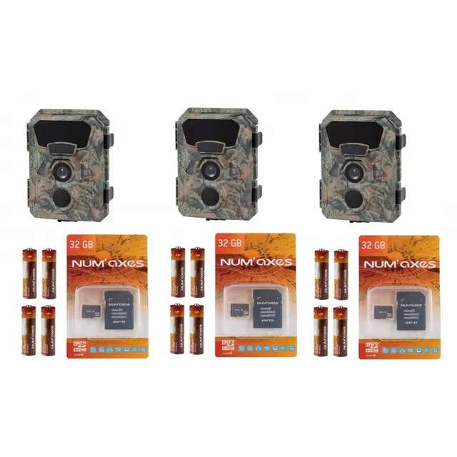 num-axes-pack-tout-inclus-3-x-pi-ges-photographiques-cam-ra-de-chasse-pie1066 image 1
