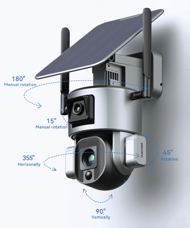 num-axes-cam1073-cam-ra-de-s-curit-ptz-wi-fi-double-objectif-4-mp-zoom-10x image 2