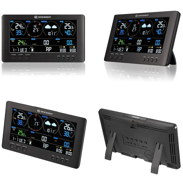 bresser-clearview-7002586-station-de-base-suppl-mentaire-m-t-o-wifi-noire image 1