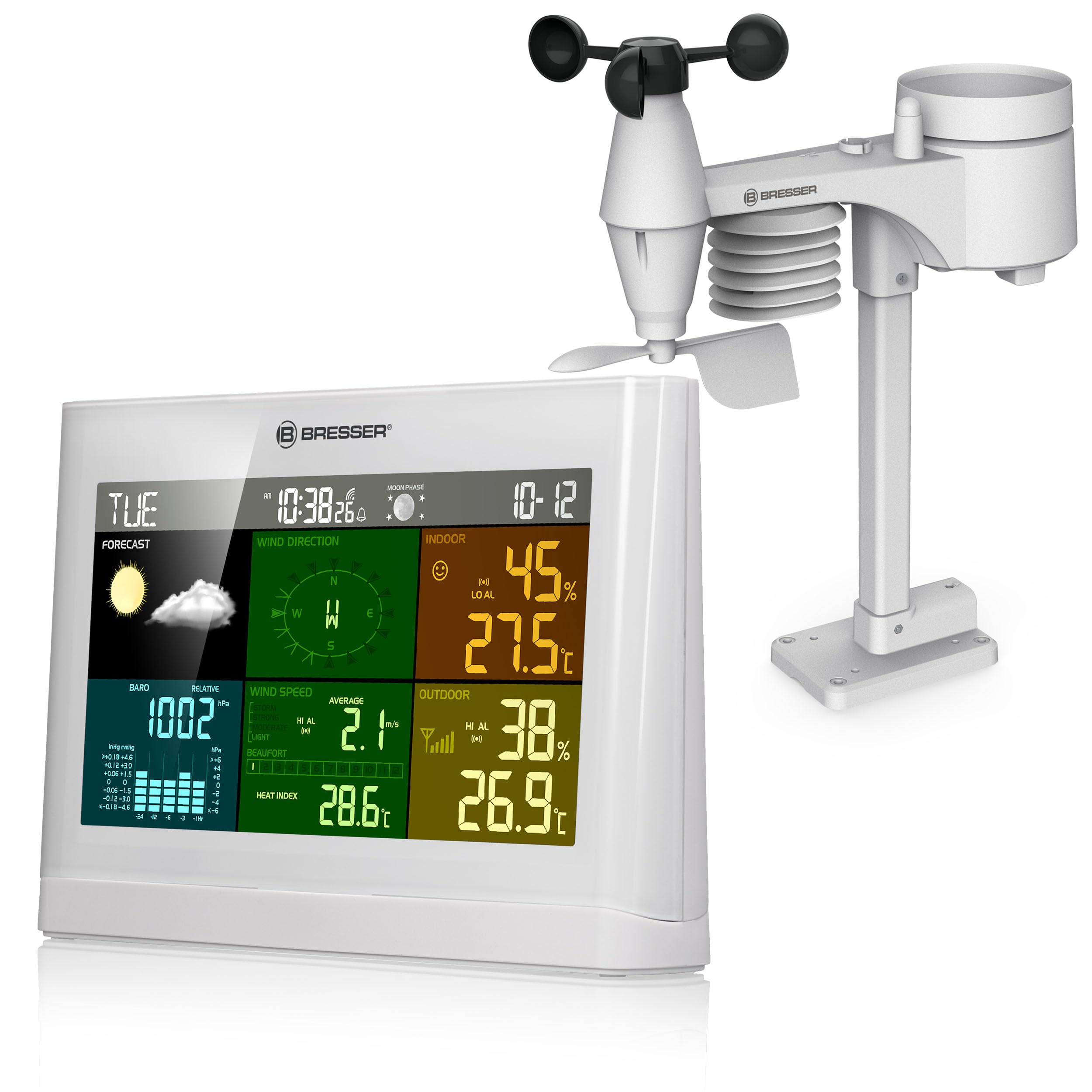 bresser-station-m-t-o-sans-fil-5-en-1-gris-cran-7-3-7002550qt5000 image 8