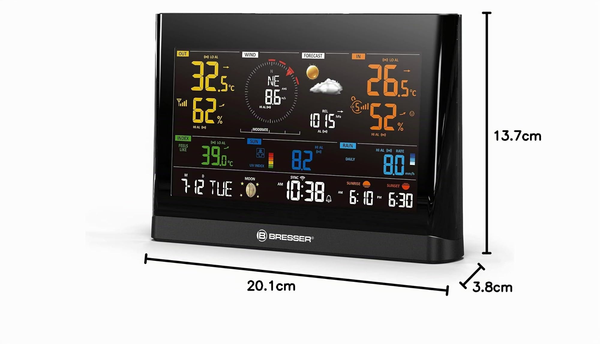 bresser-7003300-station-de-base-m-t-o-wifi-cran-couleur-7-4-pouces image 4