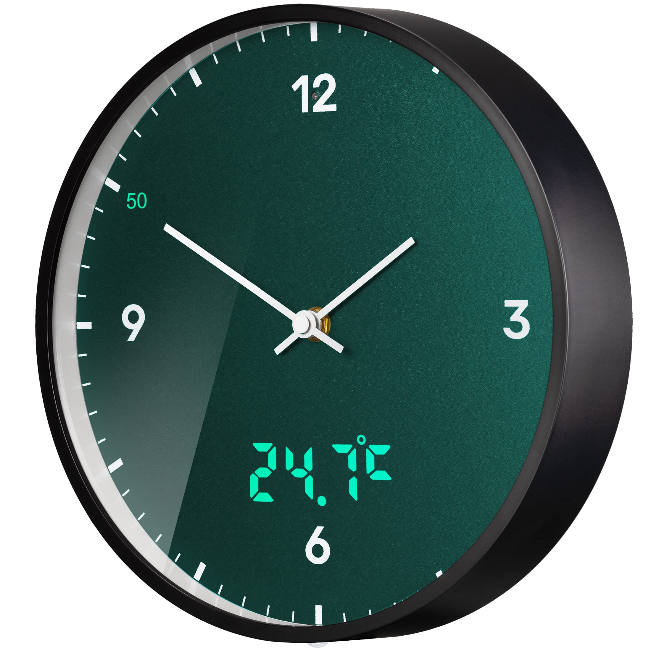 bresser-mytime-ledsec-horloge-murale-radio-pilot-e-24-cm-affichage-led-secondes- image 1