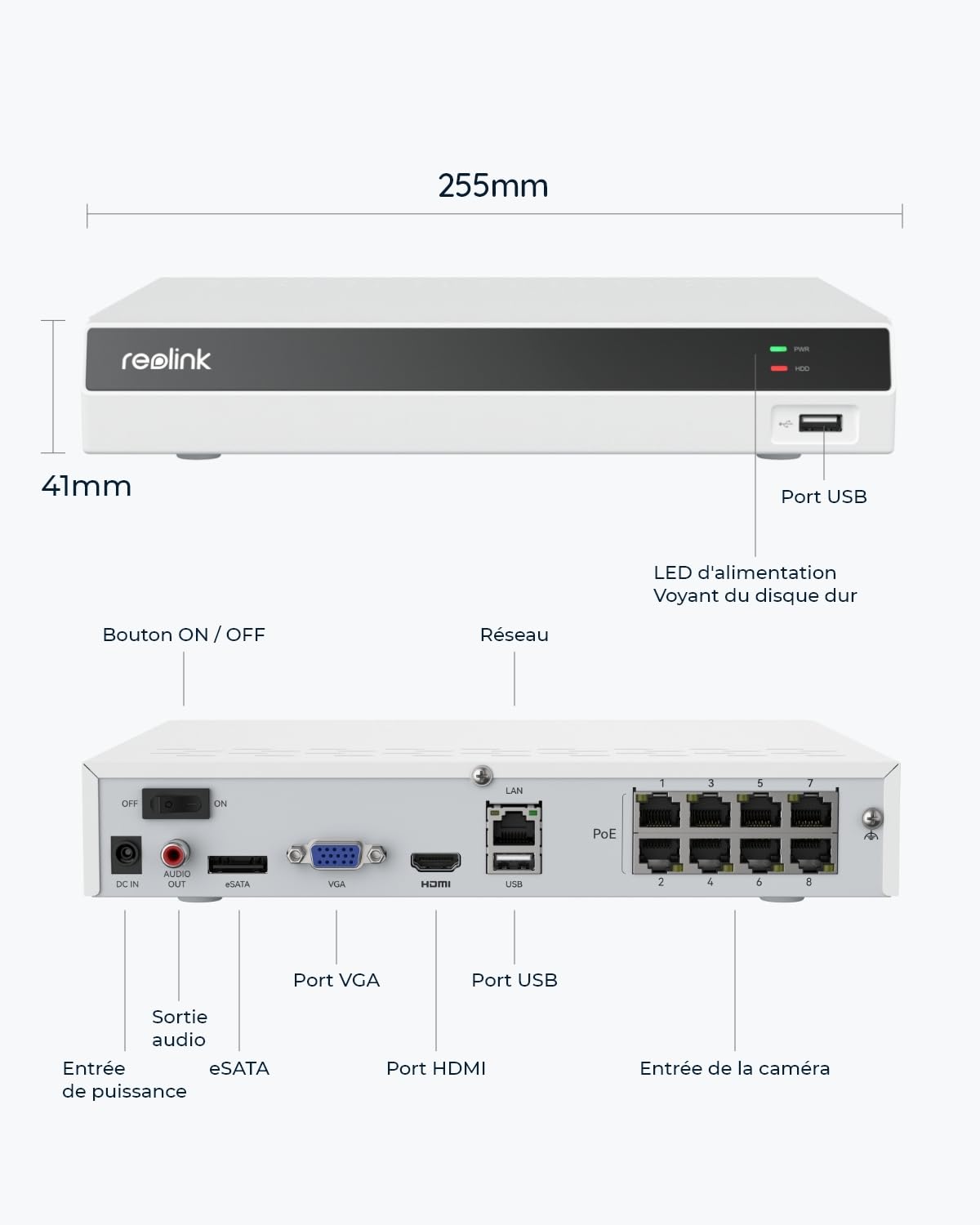 reolink-rln8-410-nvr-4k-poe-8-canaux-avec-disque-dur-2to image 6