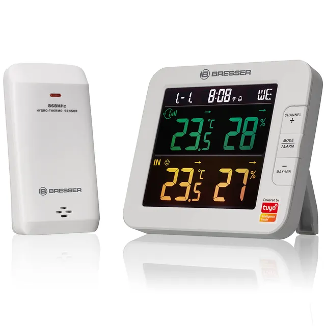 bresser-smart-home-thermom-tre-hygrom-tre-int-rieur-ext-rieur-avec-capteur-ext-r image 1