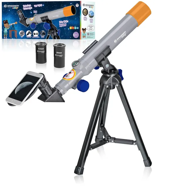 bresser-junior-8840350-t-lescope-r-fracteur-pour-enfants-20x-32x-avec-tr-pied-de image 1