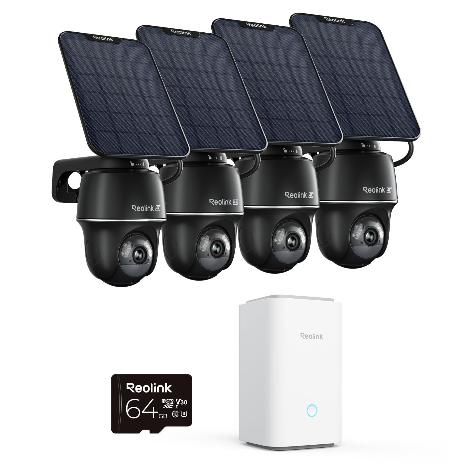 reolink-argus-pt-ultra-sp-home-hub-kit-4-cam-ras-solaires-4k-wifi-6-ext-rieures image 1