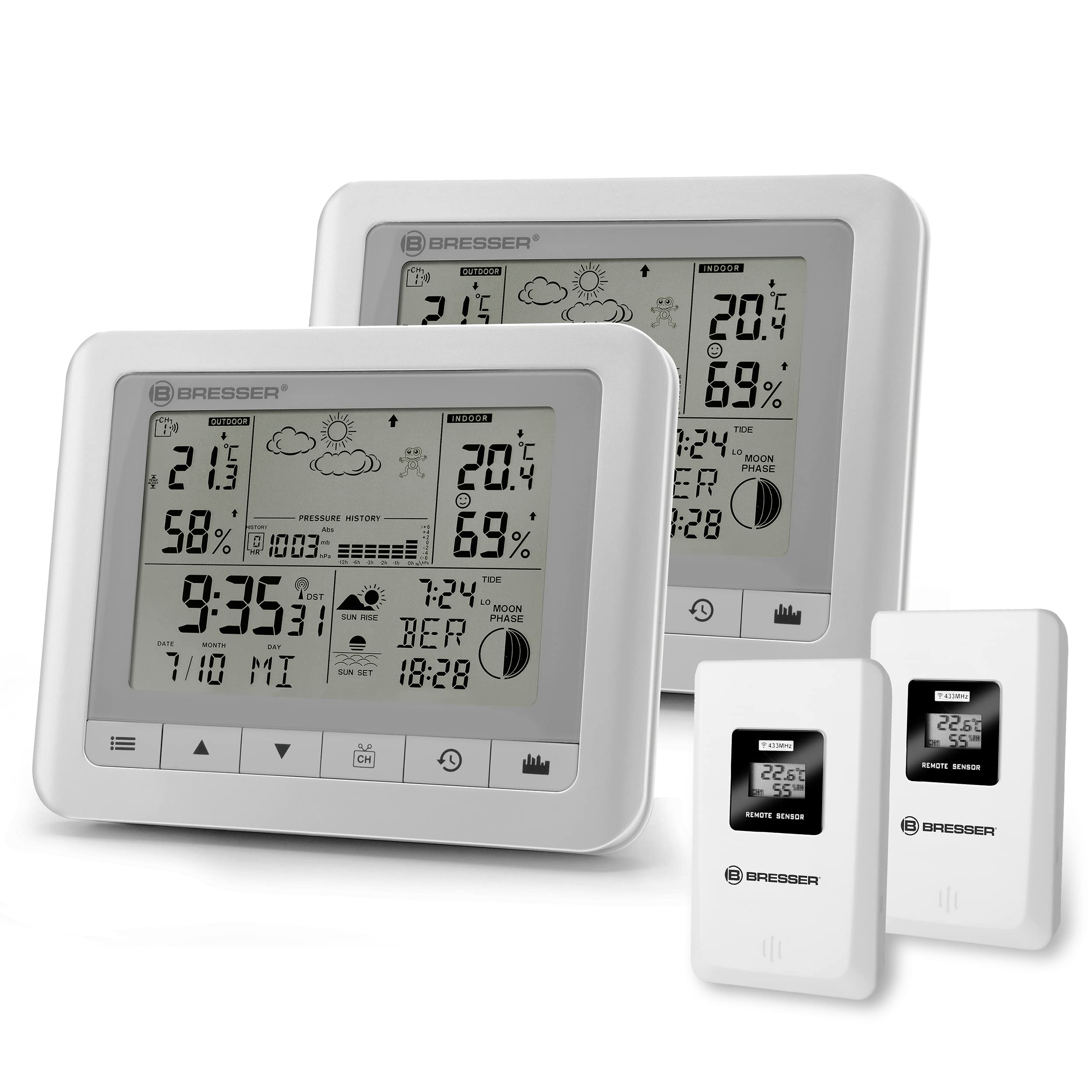 bresser-clima-trend-wf-station-m-t-o-blanche-lot-de-2-avec-capteurs image 1
