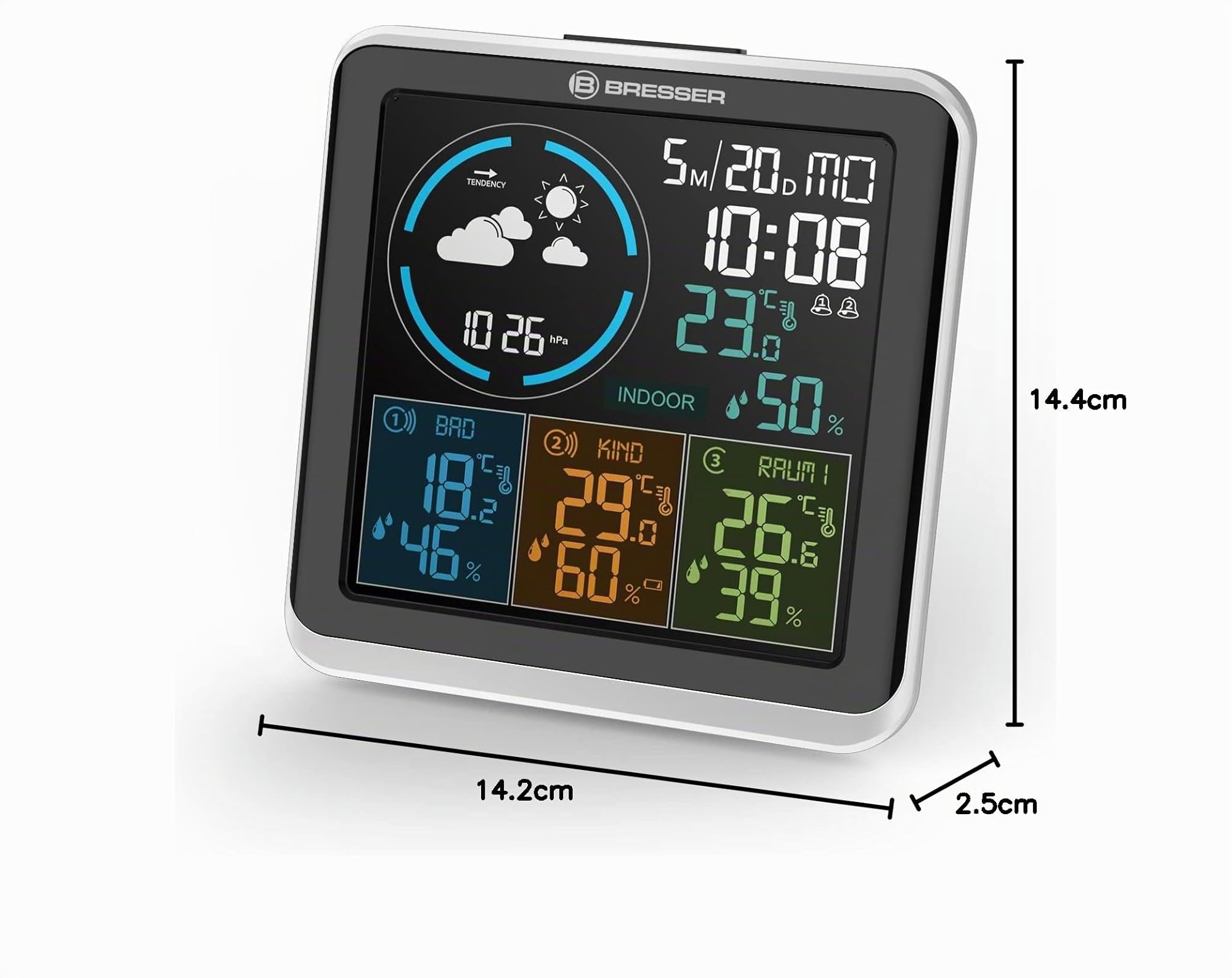bresser-quadro-individio-station-m-t-o-sans-fil-avec-4-points-de-mesure-et-3-cap image 8