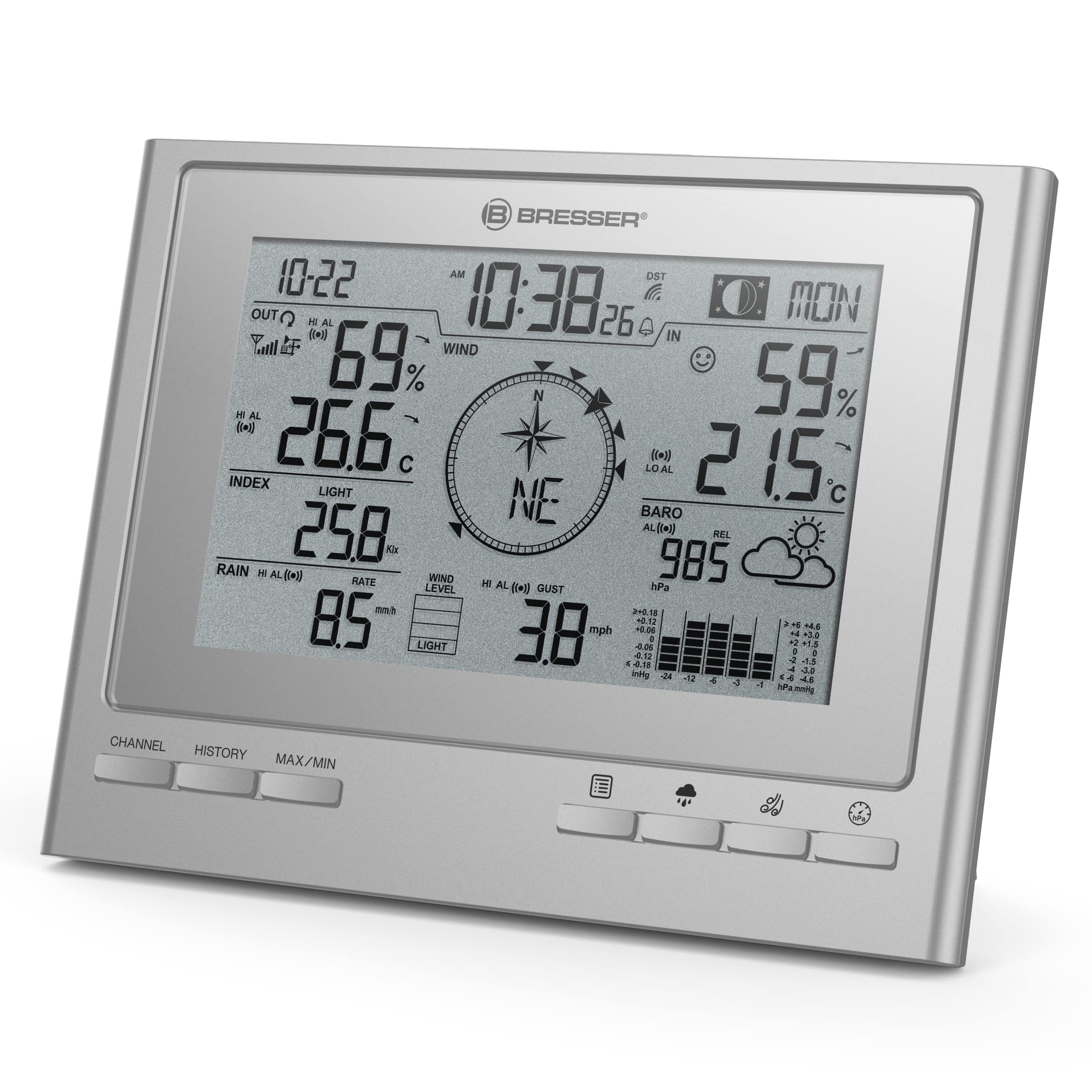 bresser-climatescout-7003100-base-suppl-mentaire-station-m-t-o-argent image 5