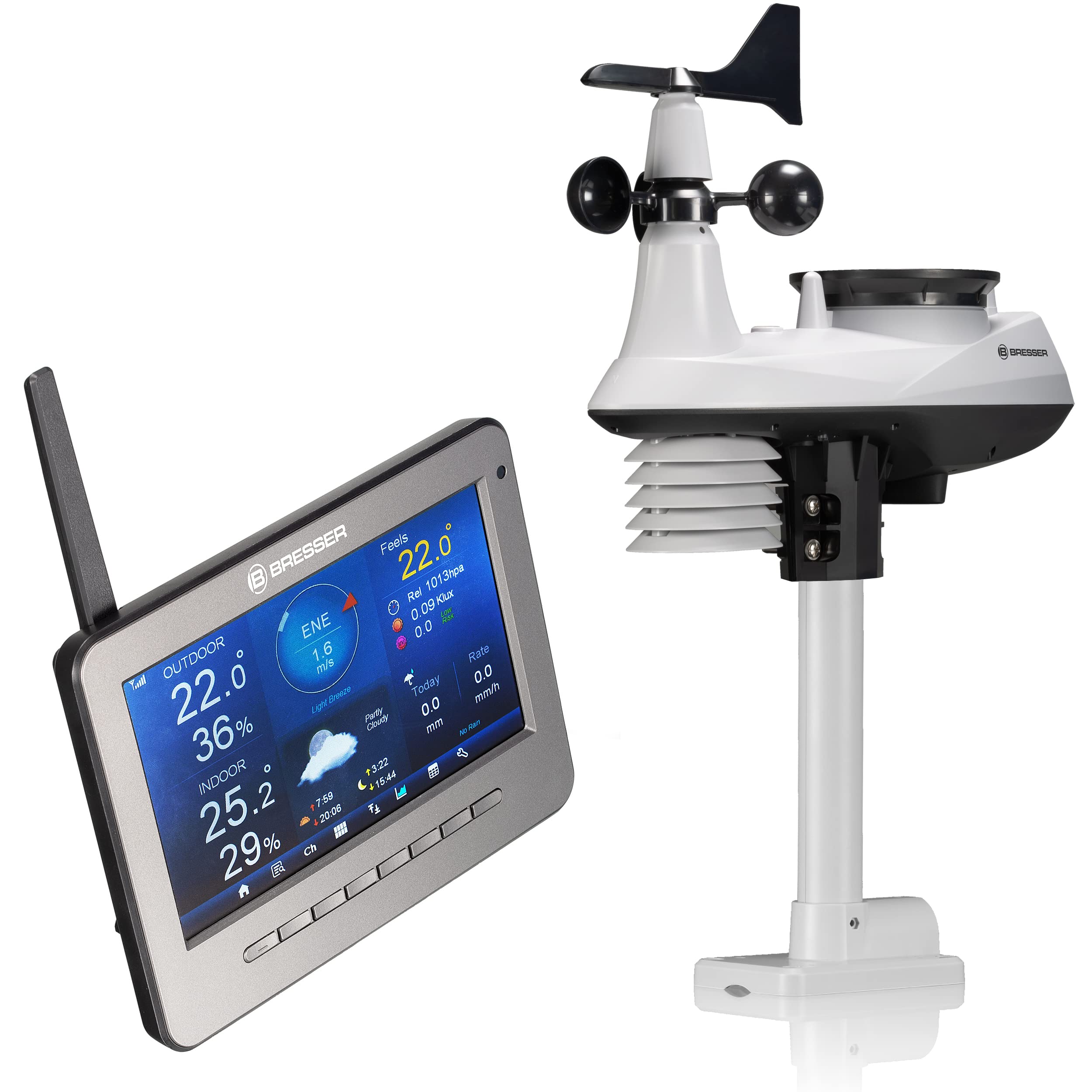 bresser-station-m-t-o-wifi-cran-tft-hd-7-avec-capteur-pro-7-en-1-anthracite image 6