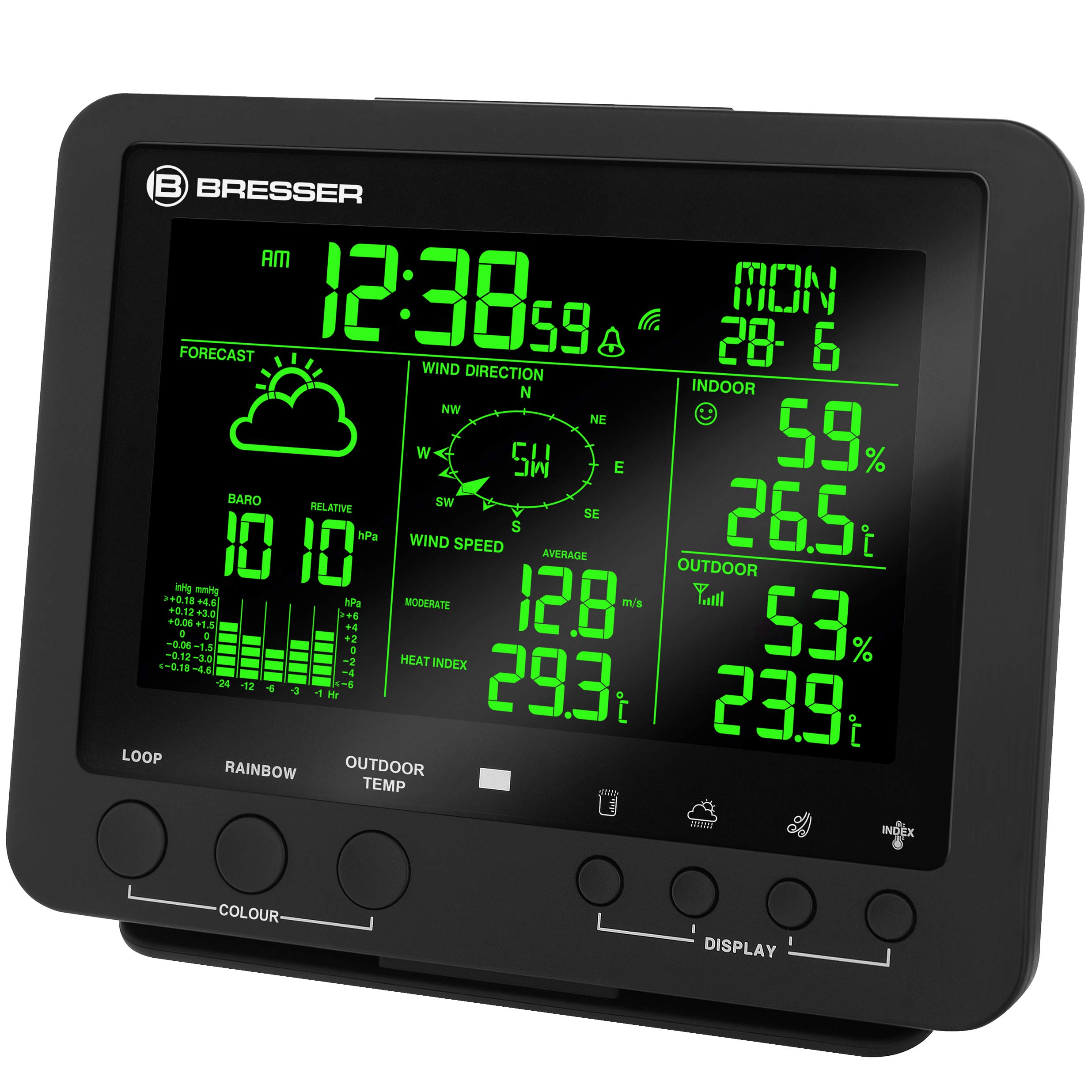 bresser-5-en-1-centre-m-t-o-pro-station-sans-fil-cran-couleur-5-7-noir image 4