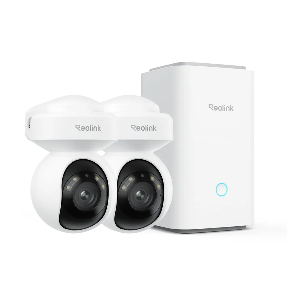 reolink-e1-outdoor-kit-5mp-ptz-wifi-avec-zoom-optique-3x-et-home-hub-2-cam-ras image 1