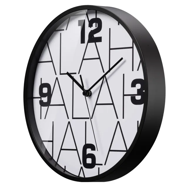 bresser-horloge-murale-real-madrid-25-cm-hala-madrid-noir-et-blanc image 1