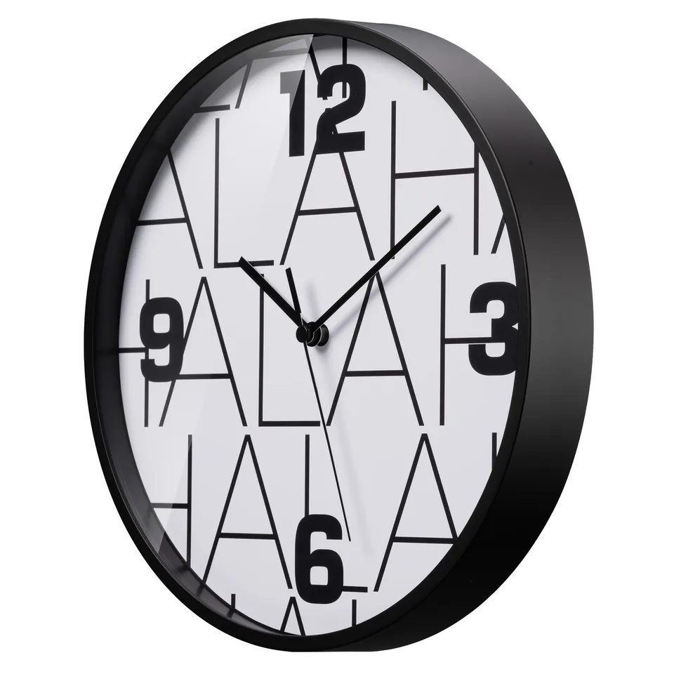 bresser-horloge-murale-real-madrid-25-cm-hala-madrid-noir-et-blanc image 1