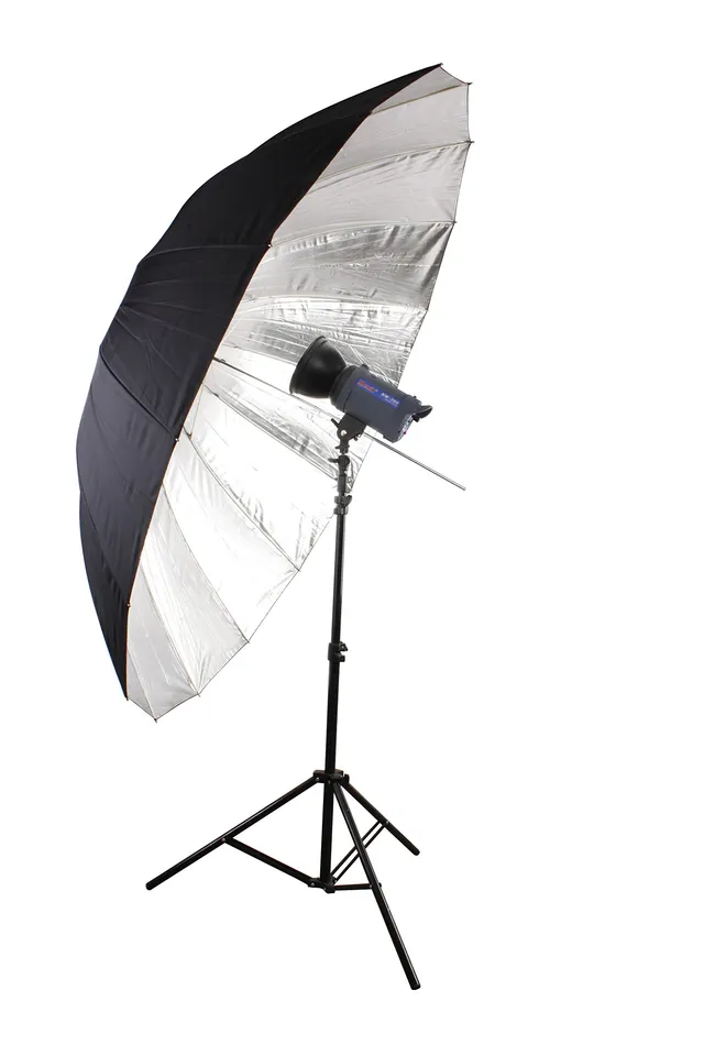 bresser-sm-09-parapluie-r-flecteur-jumbo-argent-noir-180-cm image 1