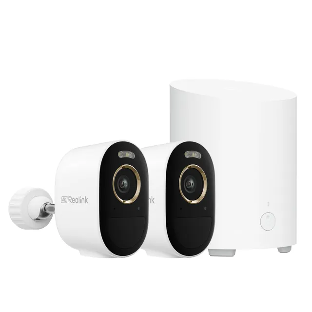 reolink-argus-series-kit-cam-ra-ext-rieure-solaire-4k-8mp-home-hub-mini image 1