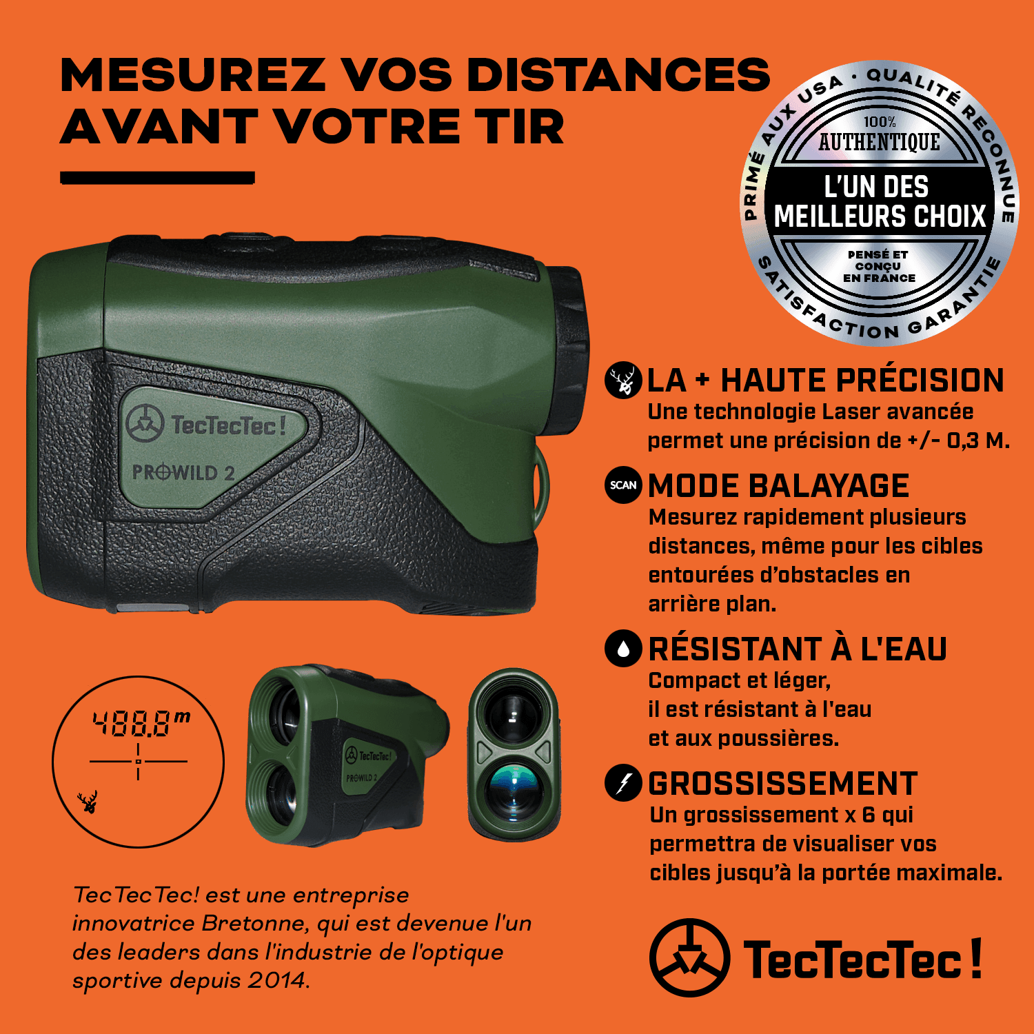 tectectec-prowild-2-t-l-m-tre-de-chasse-1000-m-tres image 5