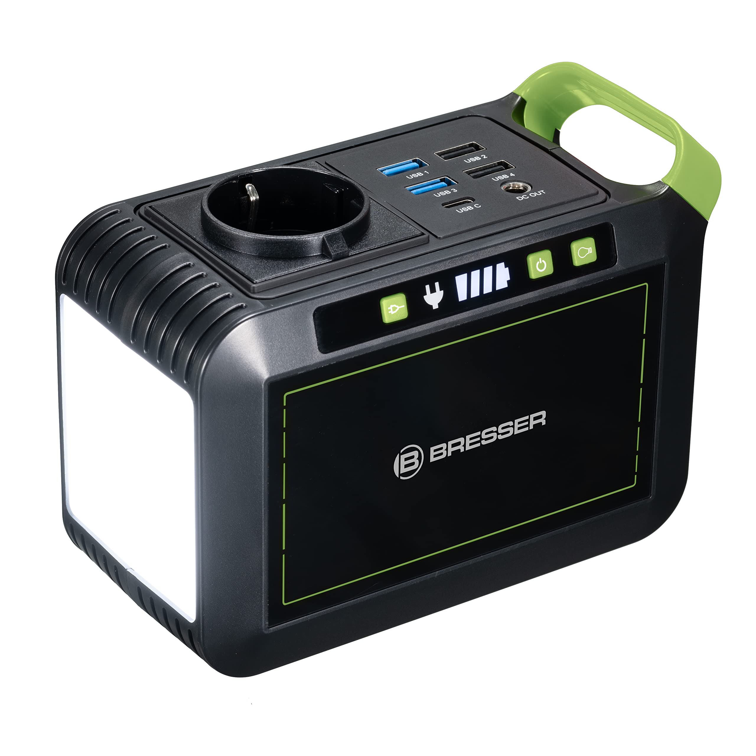 bresser-station-d-alimentation-mobile-88-8-wh-6-ah-14-8-v-usb-ac-dc-lampe-led image 1