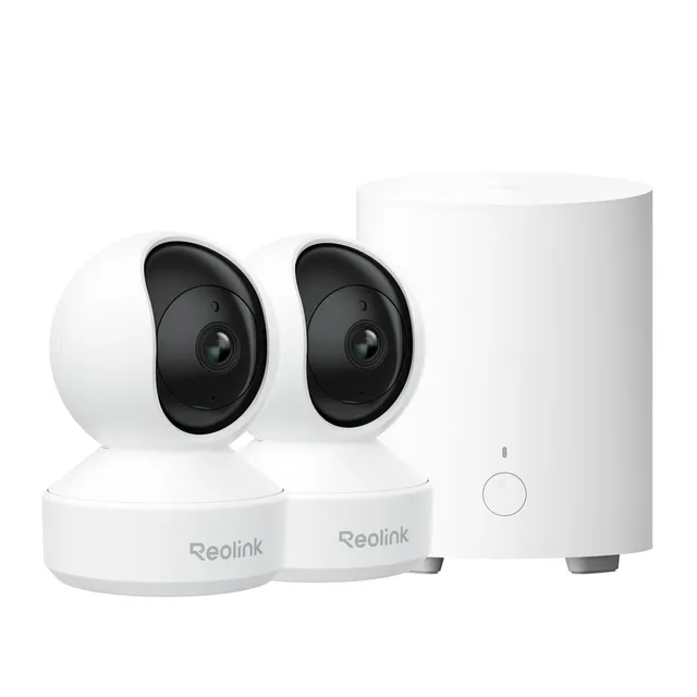 reolink-e1-pro-hub-mini-kit-2-cam-ras-surveillance-wifi-int-rieure-3k-5mp-360-b- image 1