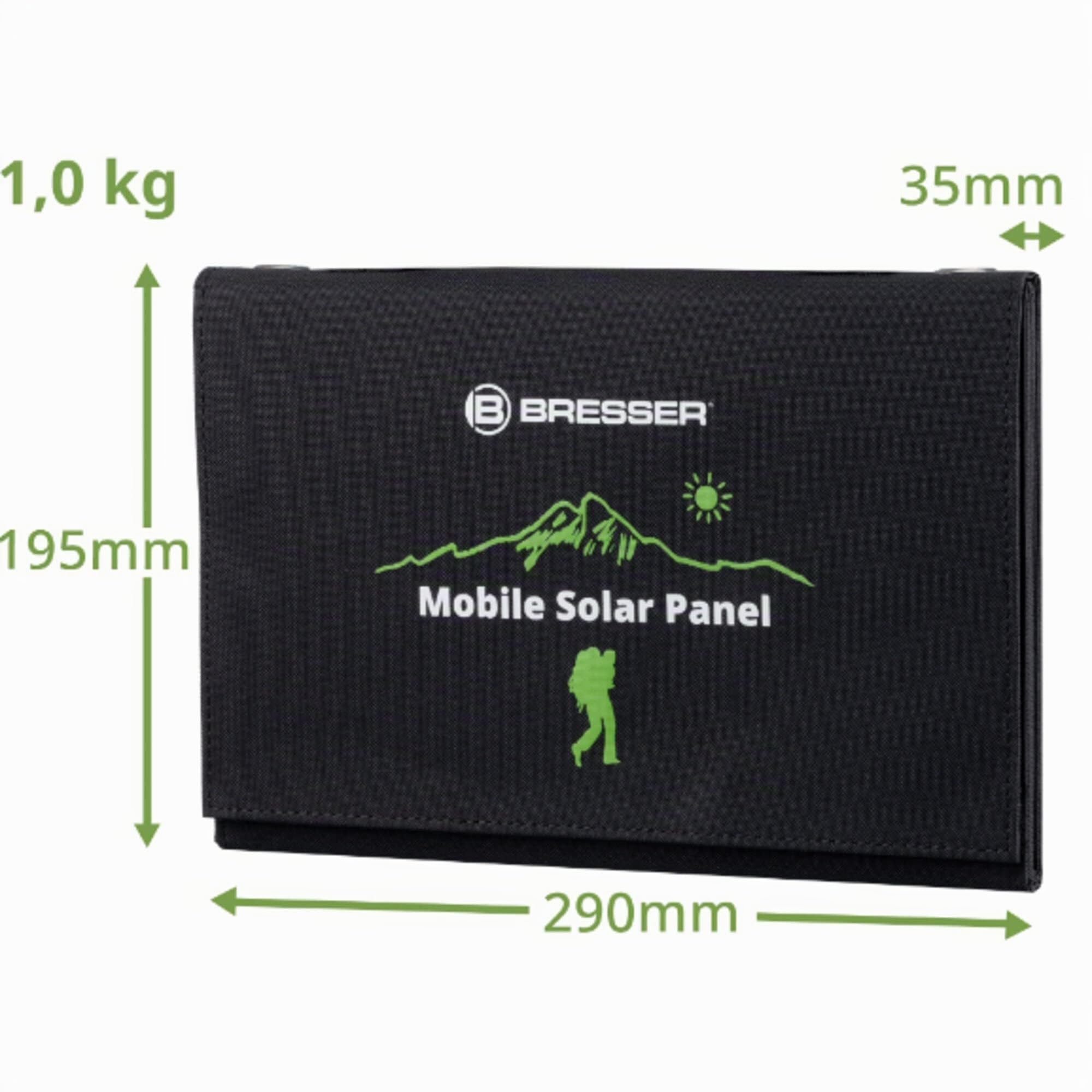 bresser-chargeur-solaire-portable-pliable-21-w-solarix-avec-usb-a-et-sortie-dc image 3