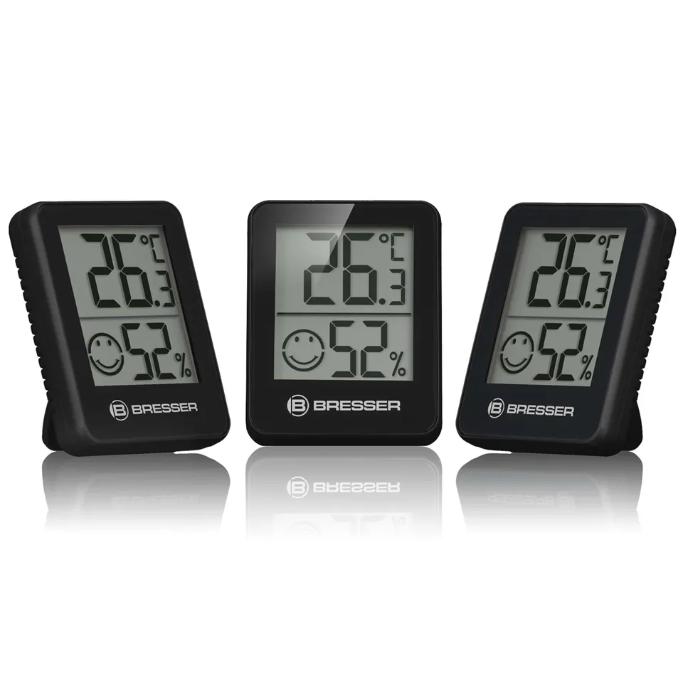 bresser-temeo-hygro-lot-de-3-thermo-hygrom-tres-int-rieurs-avec-indicateur-clima image 1