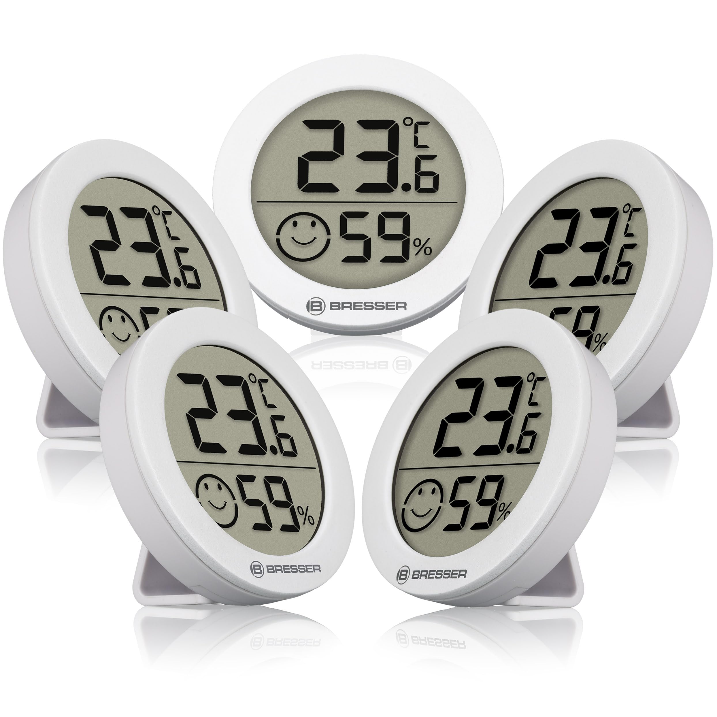 bresser-thermo-hygrom-tre-smile-lot-de-5-temp-rature-et-humidit image 1