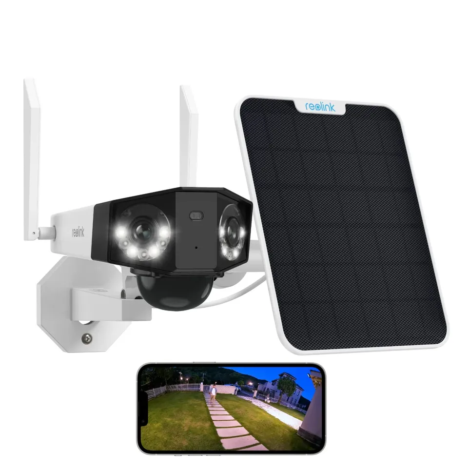reolink-duo-2-panneau-solaire-cam-ra-surveillance-solaire-4k-180-sans-fil image 1