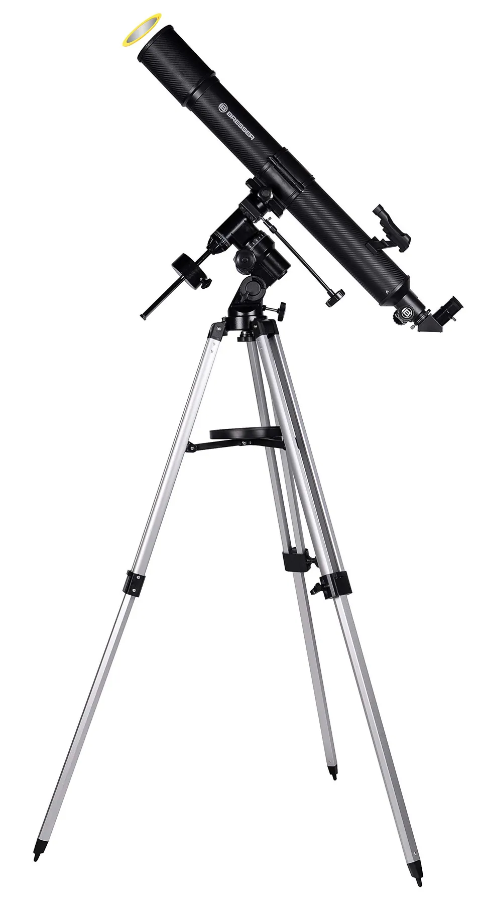 bresser-quasar-lunette-astronomique-80-900-avec-adaptateur-smartphone-carbon-des image 1
