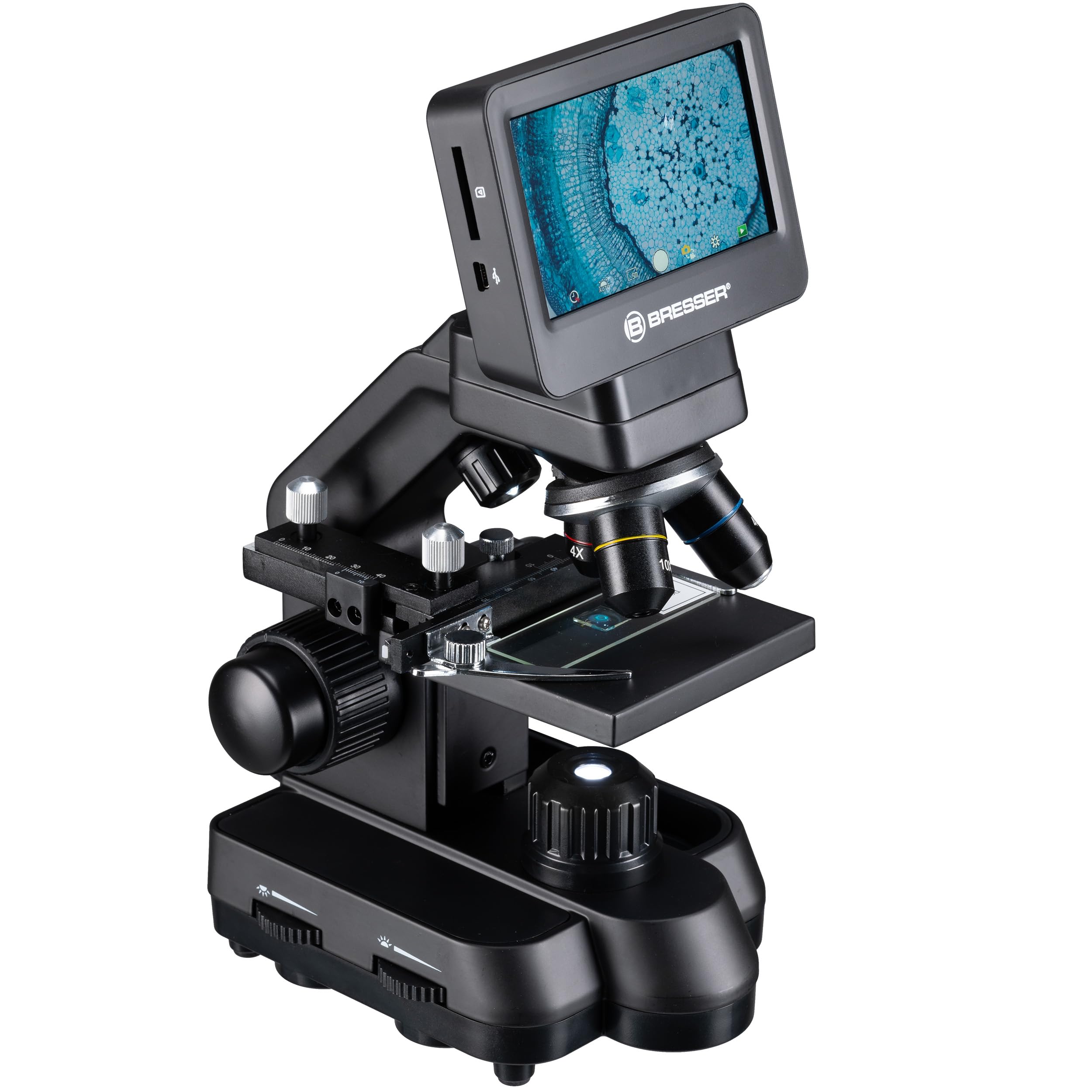 bresser-biolux-touch-microscope-lcd-5mp-cole-et-loisirs-table-m-canique-hdmi-usb image 2