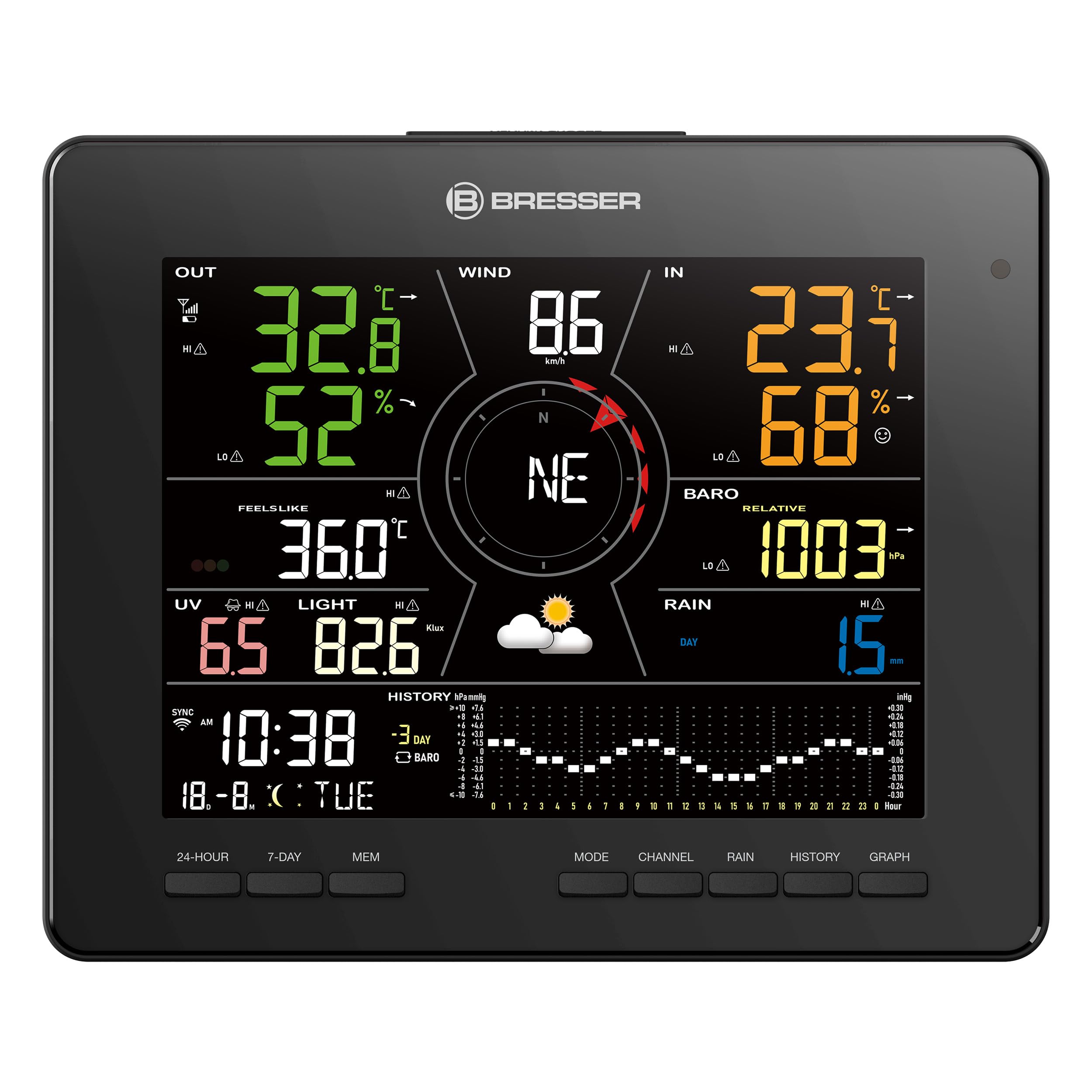 bresser-4cast-md-station-m-t-o-wlan-avec-capteur-ext-rieur-solaire-7-en-1 image 2