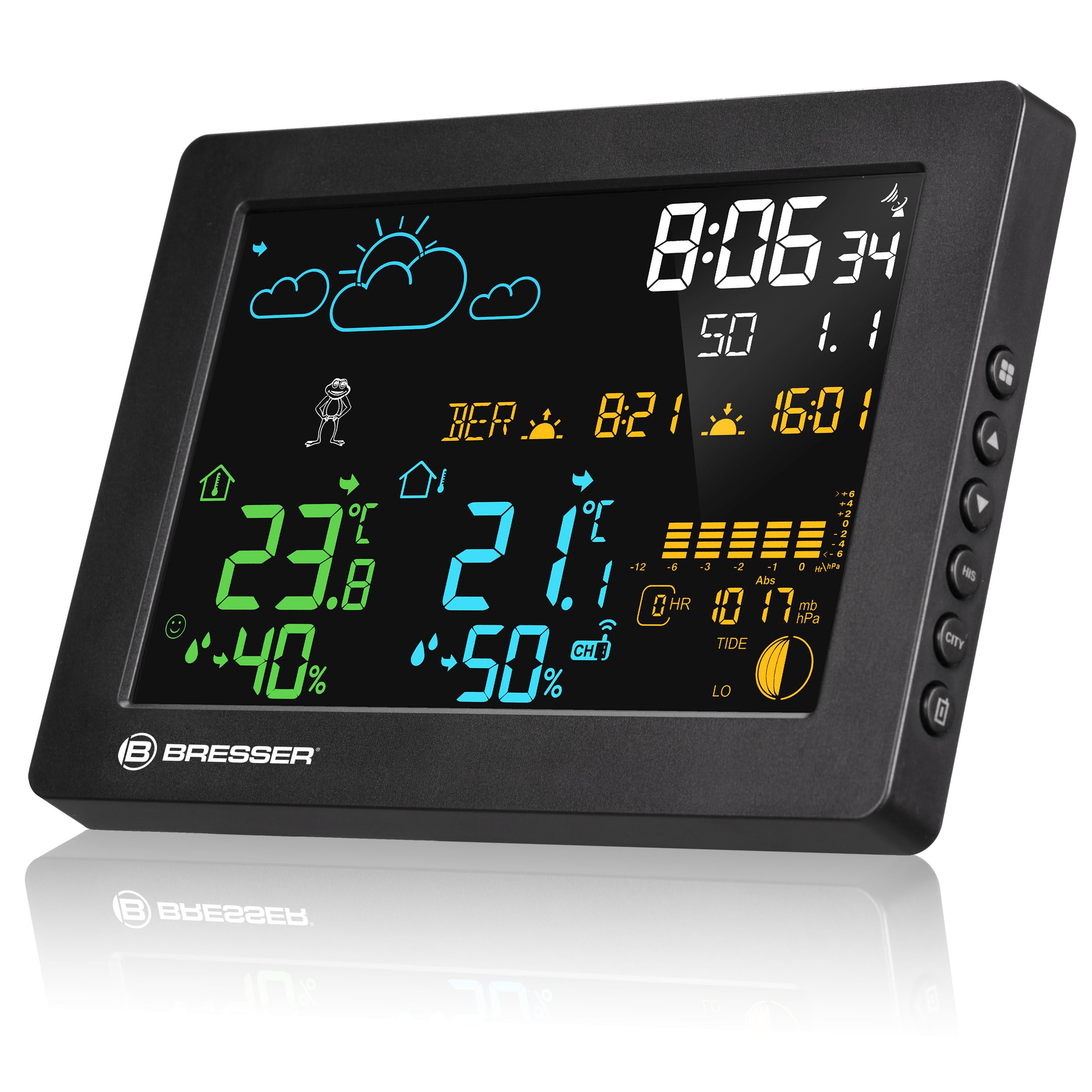 bresser-meteotemp-baro-hz-station-m-t-o-couleur-avec-pression-atmosph-rique image 2