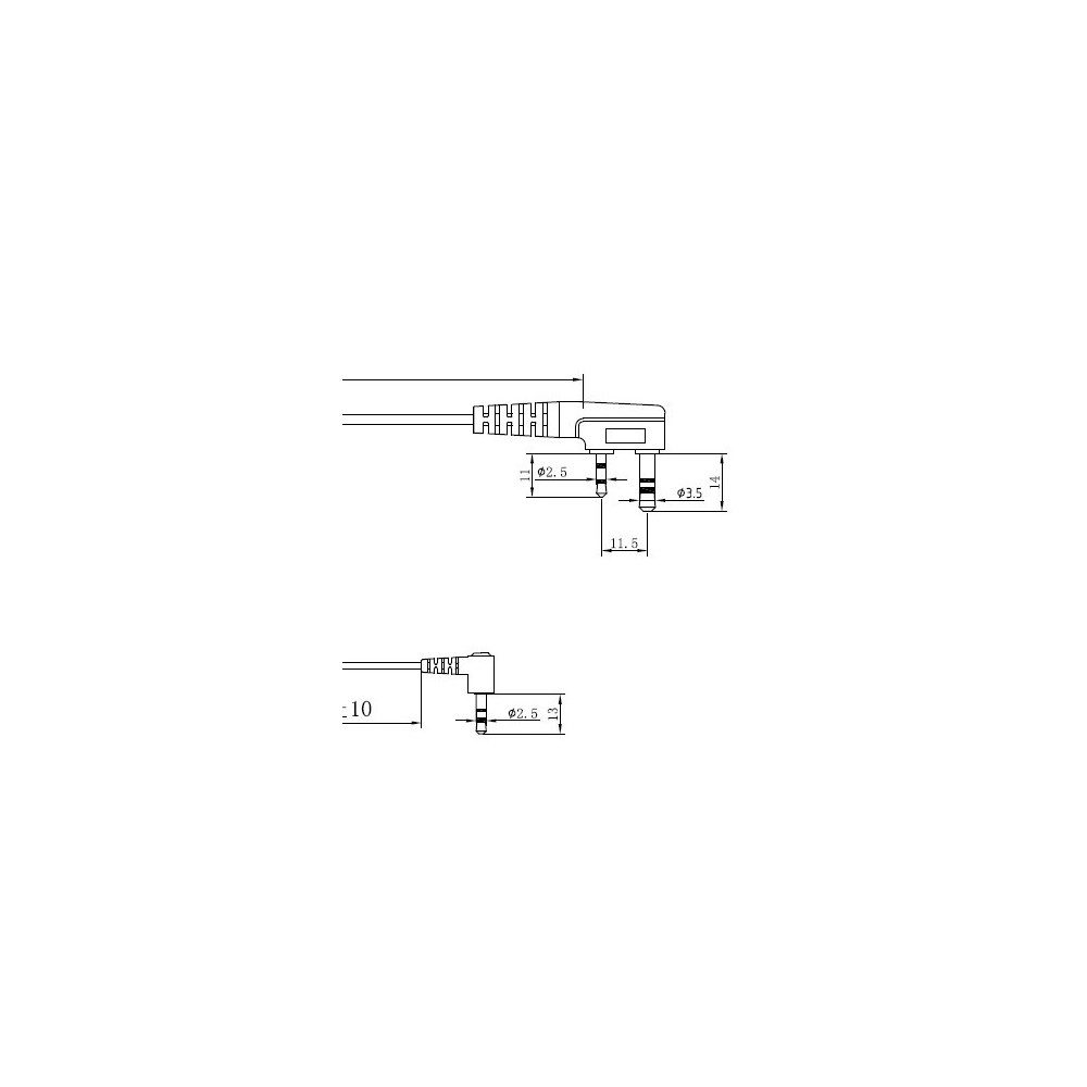 num-axes-c-ble-micro-cravate-ptt-jack-3-5-mono-pour-casque-talkie-walkie image 2