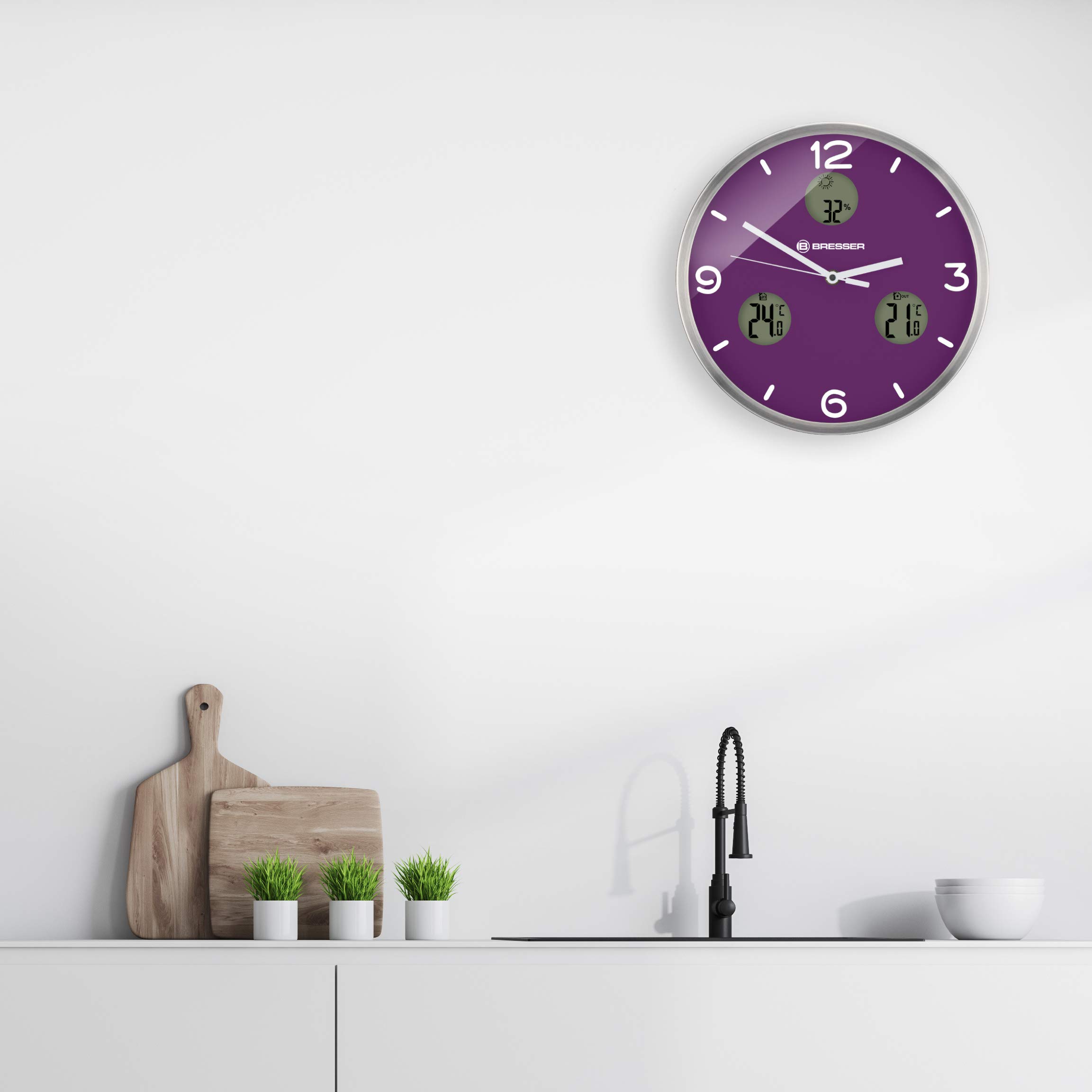 bresser-mytime-io-nx-horloge-murale-radio-pilot-e-30-cm-avec-thermom-tre-et-hygr image 4