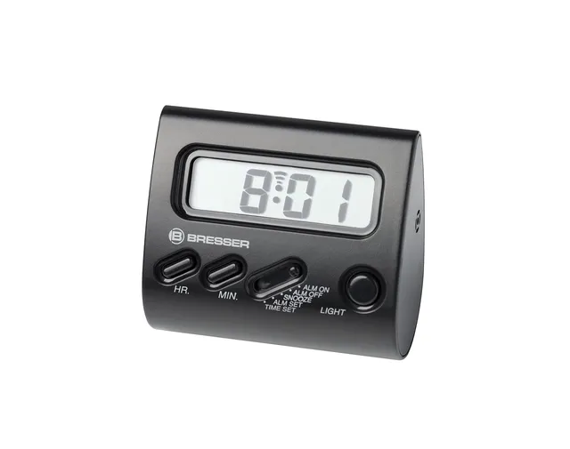 bresser-horloge-yo-r-veil-led-snooze-noir-6-6-x-6-x-3-6-cm image 1