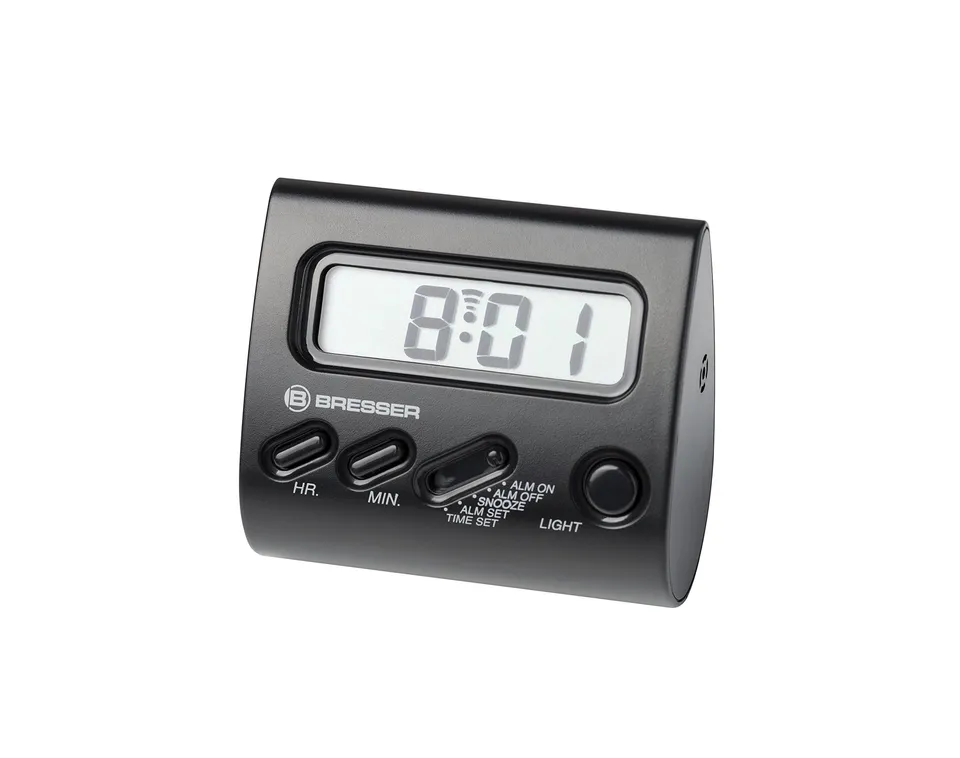 bresser-horloge-yo-r-veil-led-snooze-noir-6-6-x-6-x-3-6-cm image 1