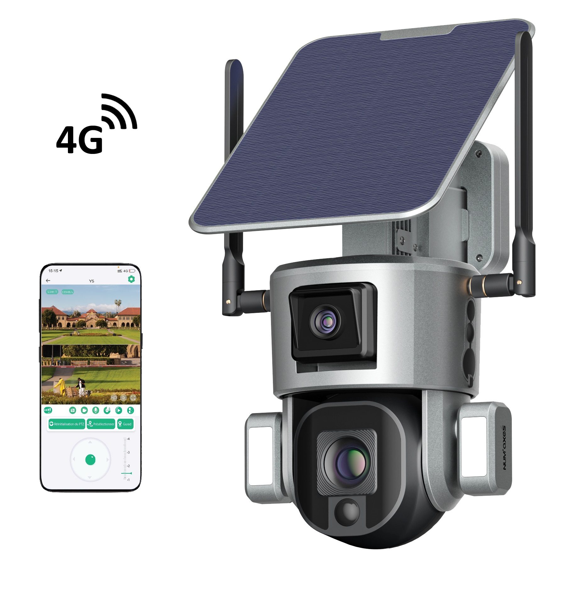 num-axes-cam1071-cam-ra-de-surveillance-360-4g-double-objectif-4-mp image 1