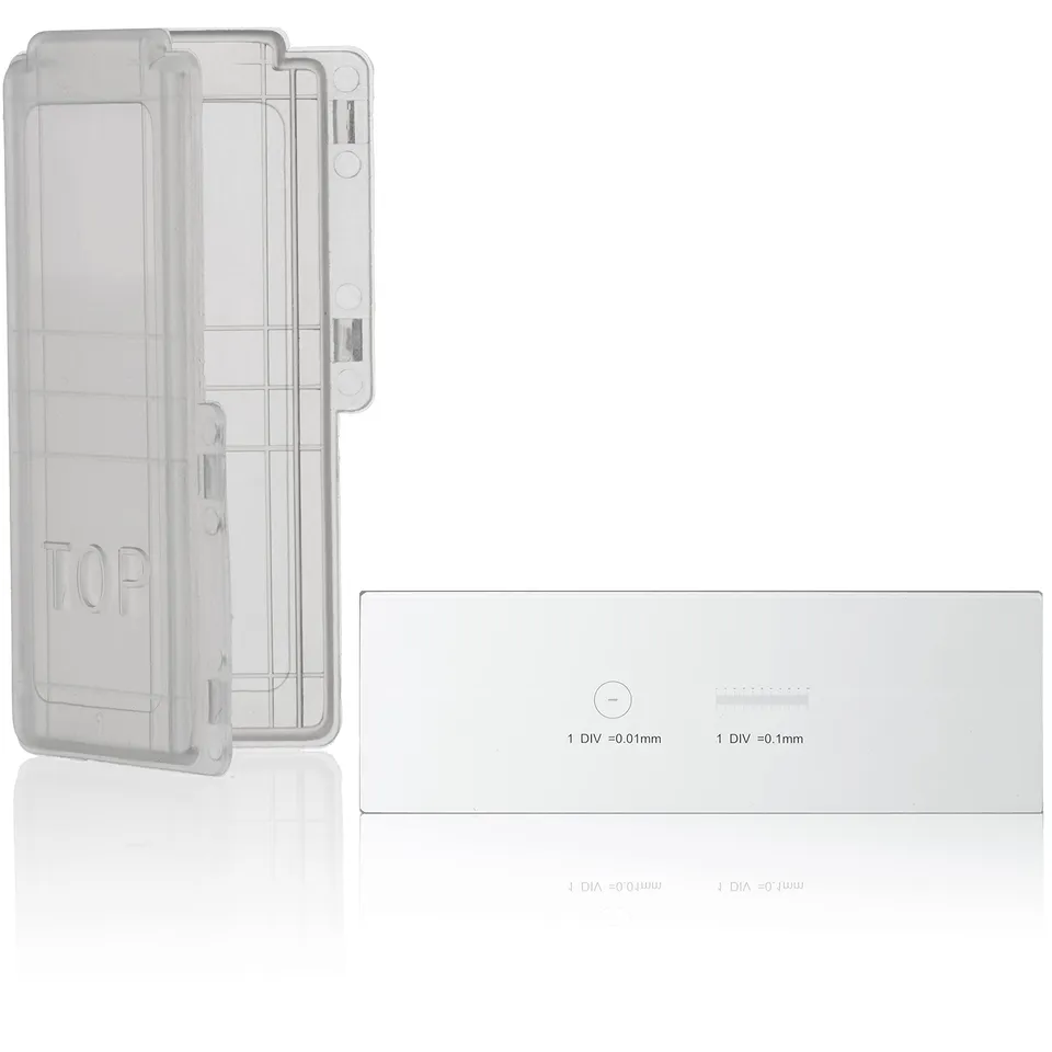 bresser-lames-porte-objets-microm-tres-double-chelle-1-10-et-1-100-mm image 1