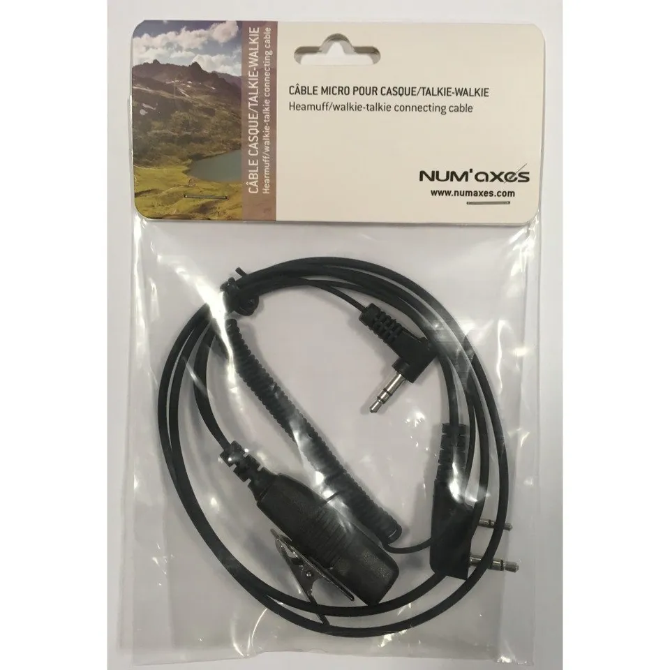 num-axes-c-ble-micro-cravate-ptt-jack-3-5-mono-pour-casque-talkie-walkie image 1